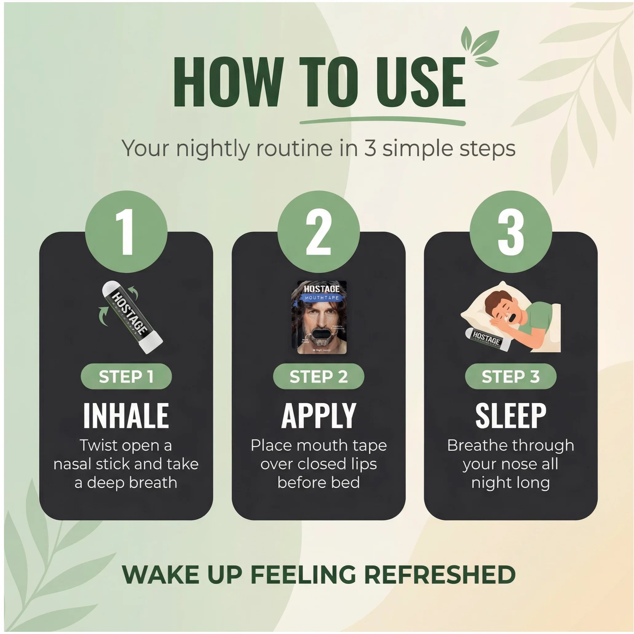 🤐 Mouth Tape Bundle + Nasal Sticks + Tin - Hostage Tape