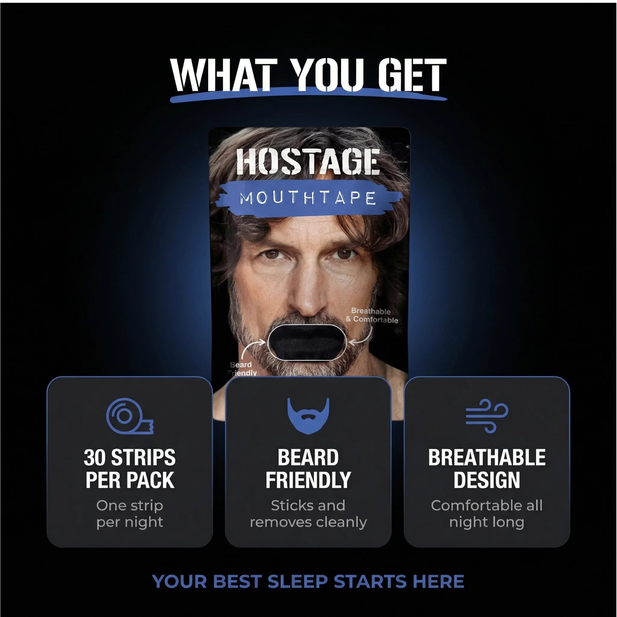 Hostage Tape: 1/3/6/12 Month Supplies | Mens/Womens - Hostage Tape