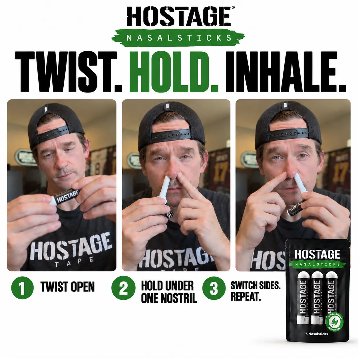 Hostage Nasal Stick Bundle