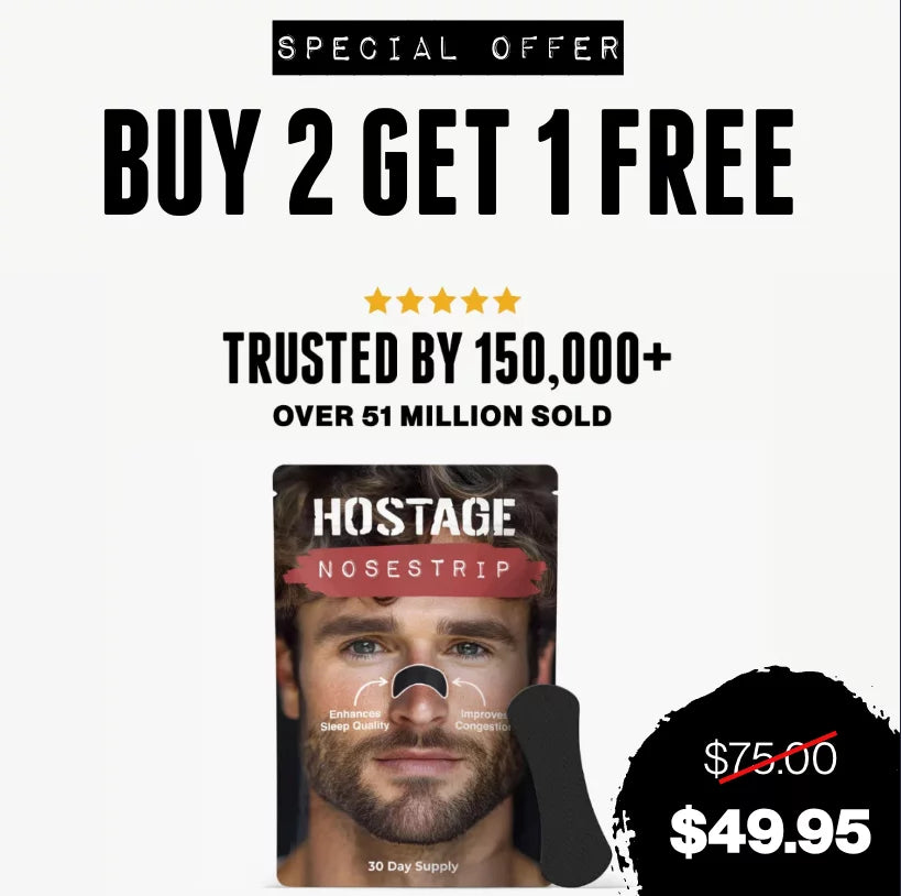 Hostage Nose Strips Buy 2 Get 1 FREE 90 Day SPECIAL OFFER - Hostage Tape