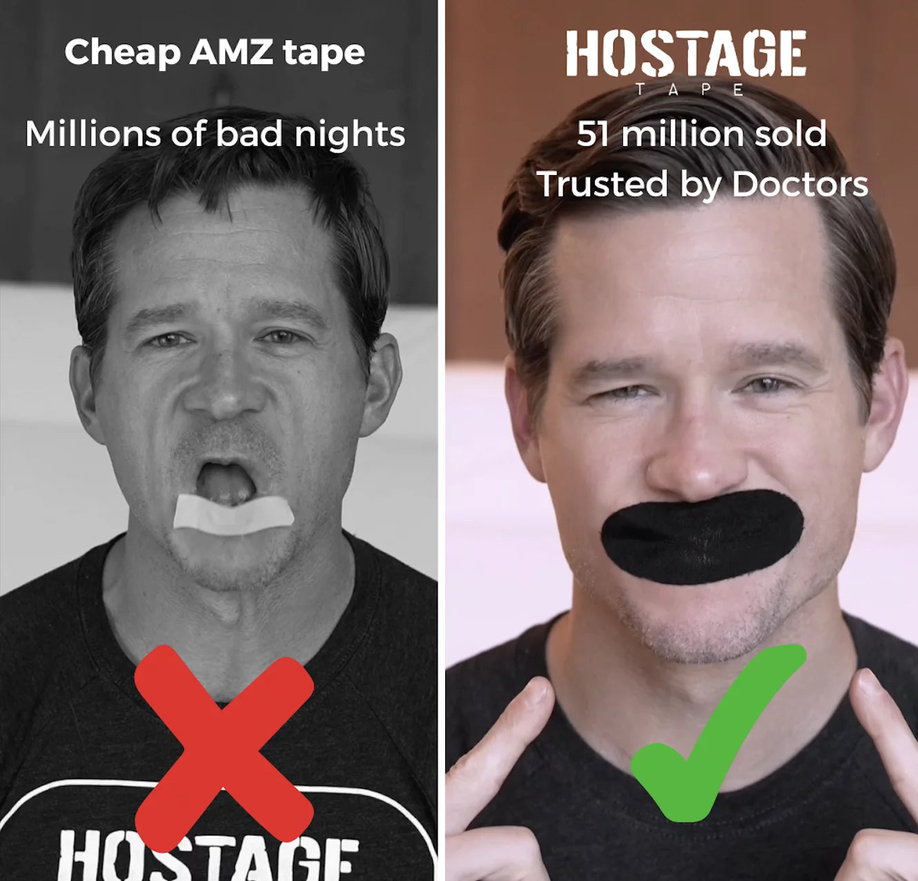 Hostage Tape: 1/3/6/12 Month Supplies | Mens/Womens - Hostage Tape
