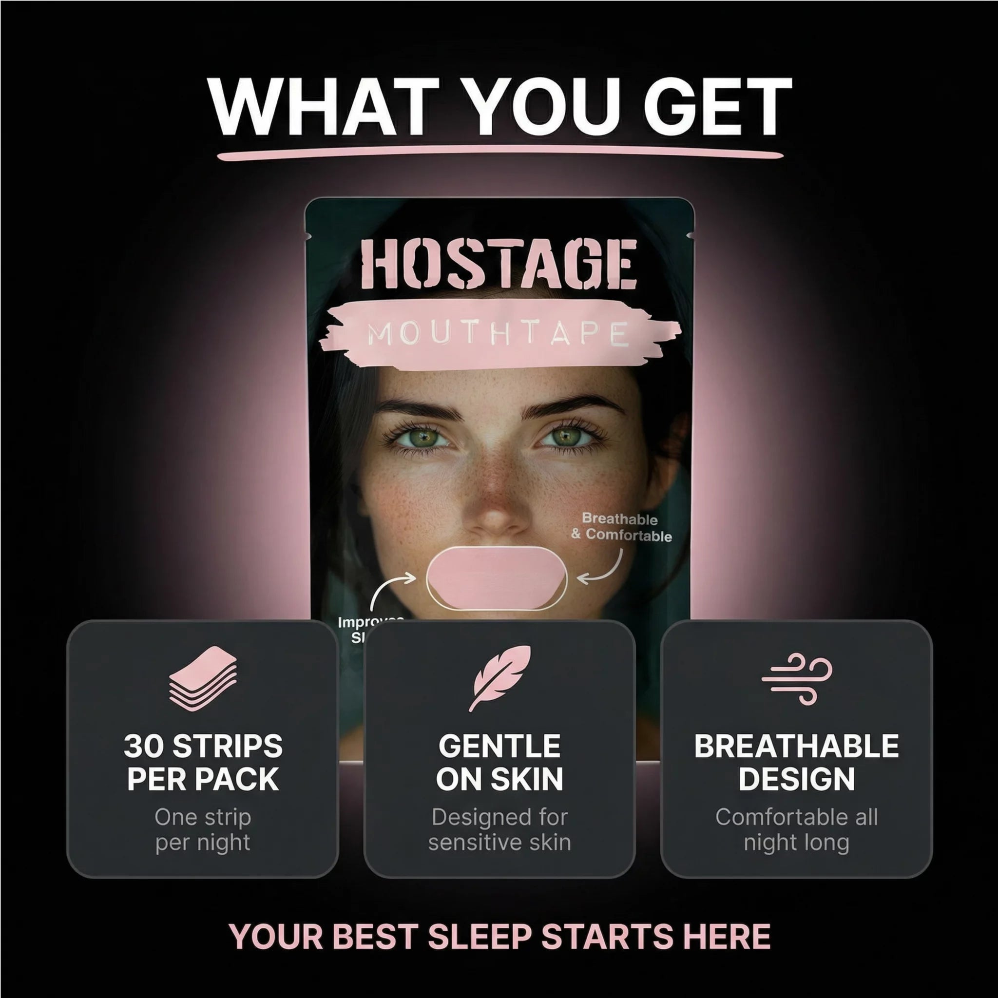 Women's 🤐 Mouth Tape Bundle - Hostage Tape