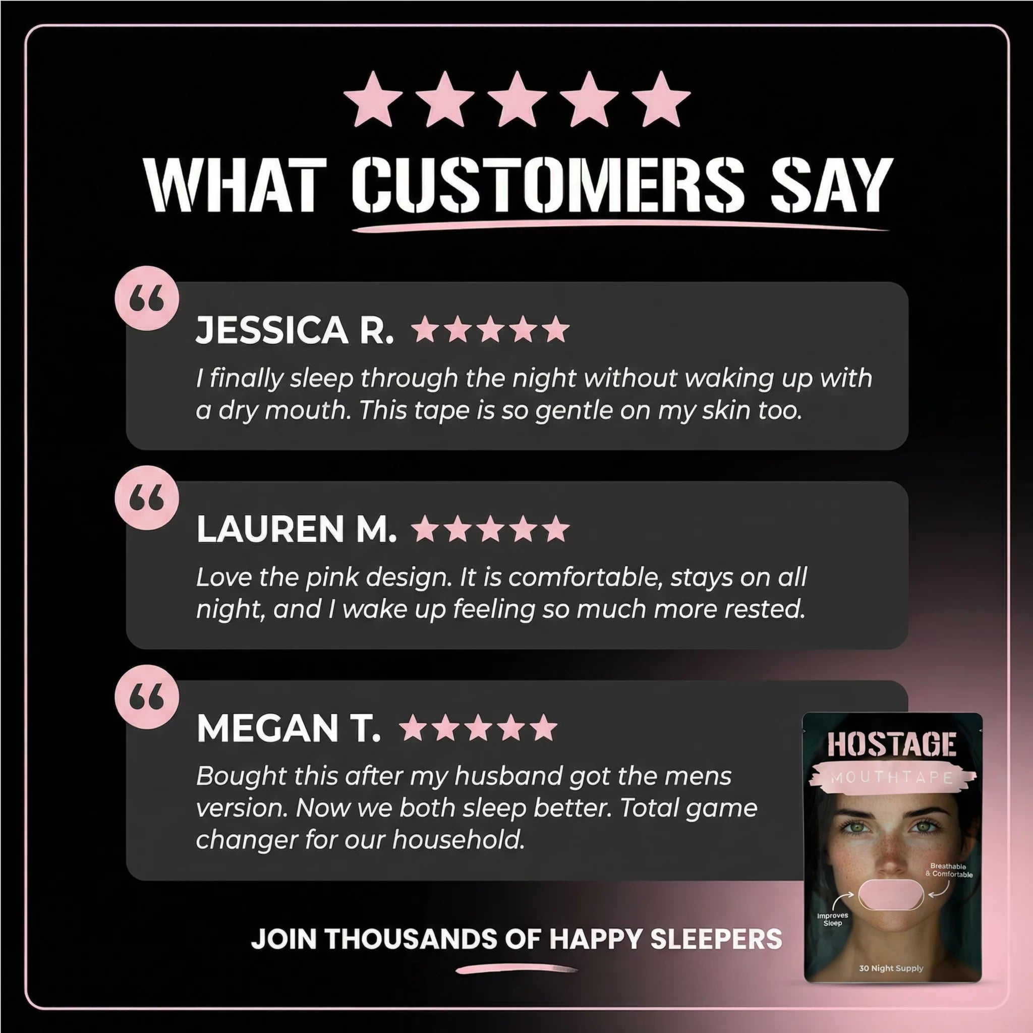 Women's š¤ Mouth Tape Bundle - Hostage Tape