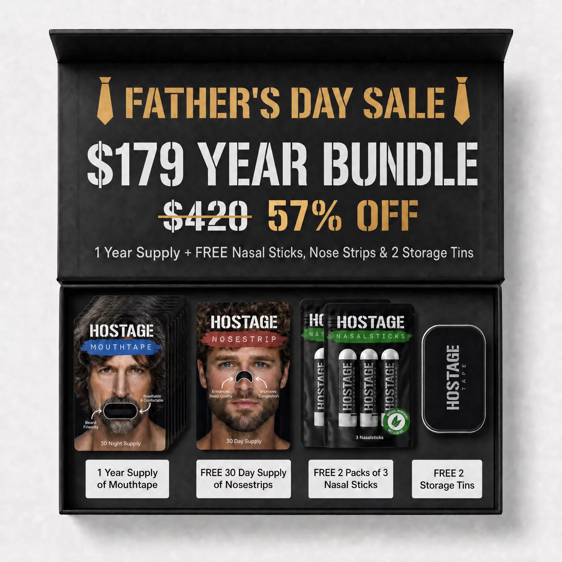 Fathers Day Sale - Mouth Tape Year Bundle