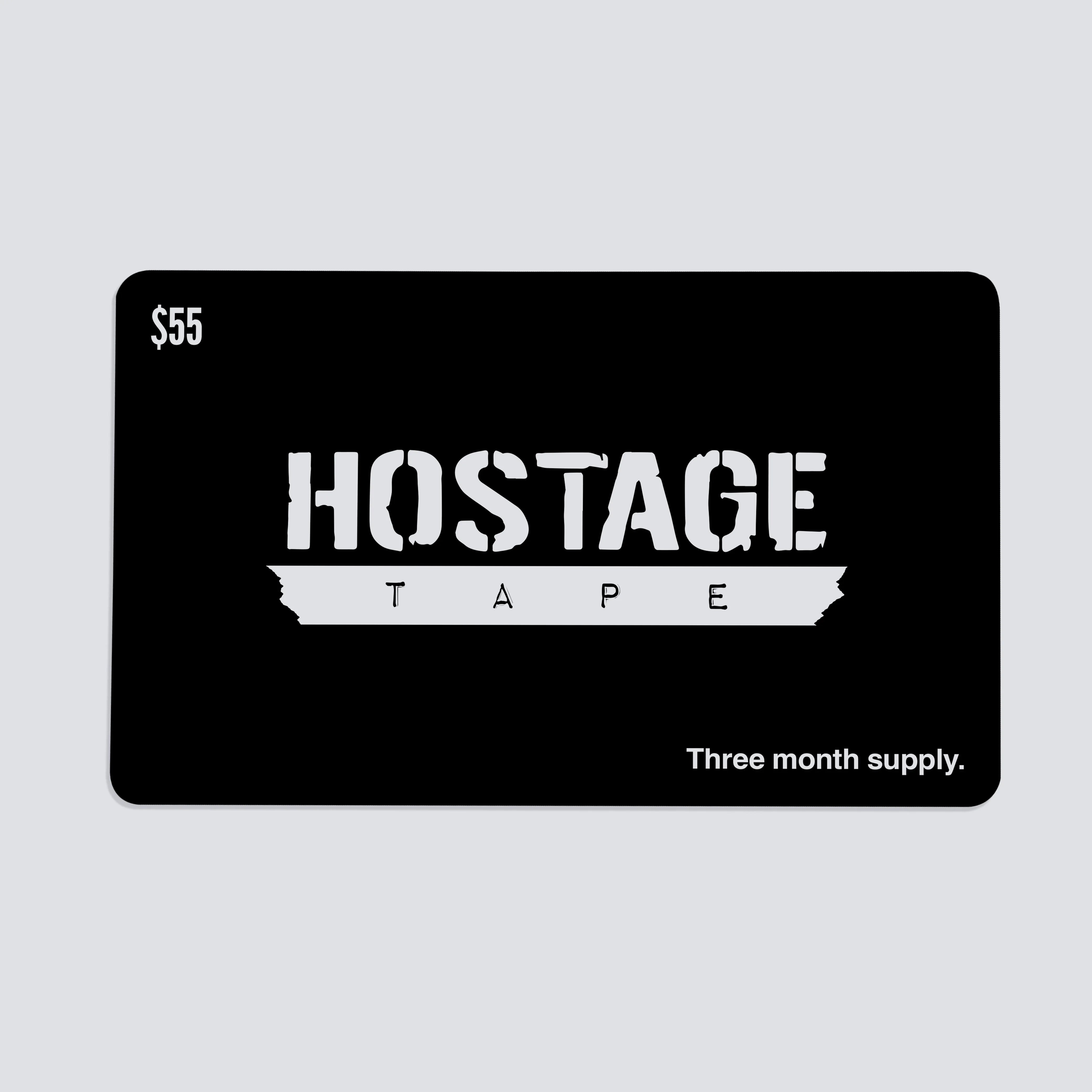 Hostage Tape gift card $55 for 3-month supply of mouth tape strips for better sleep