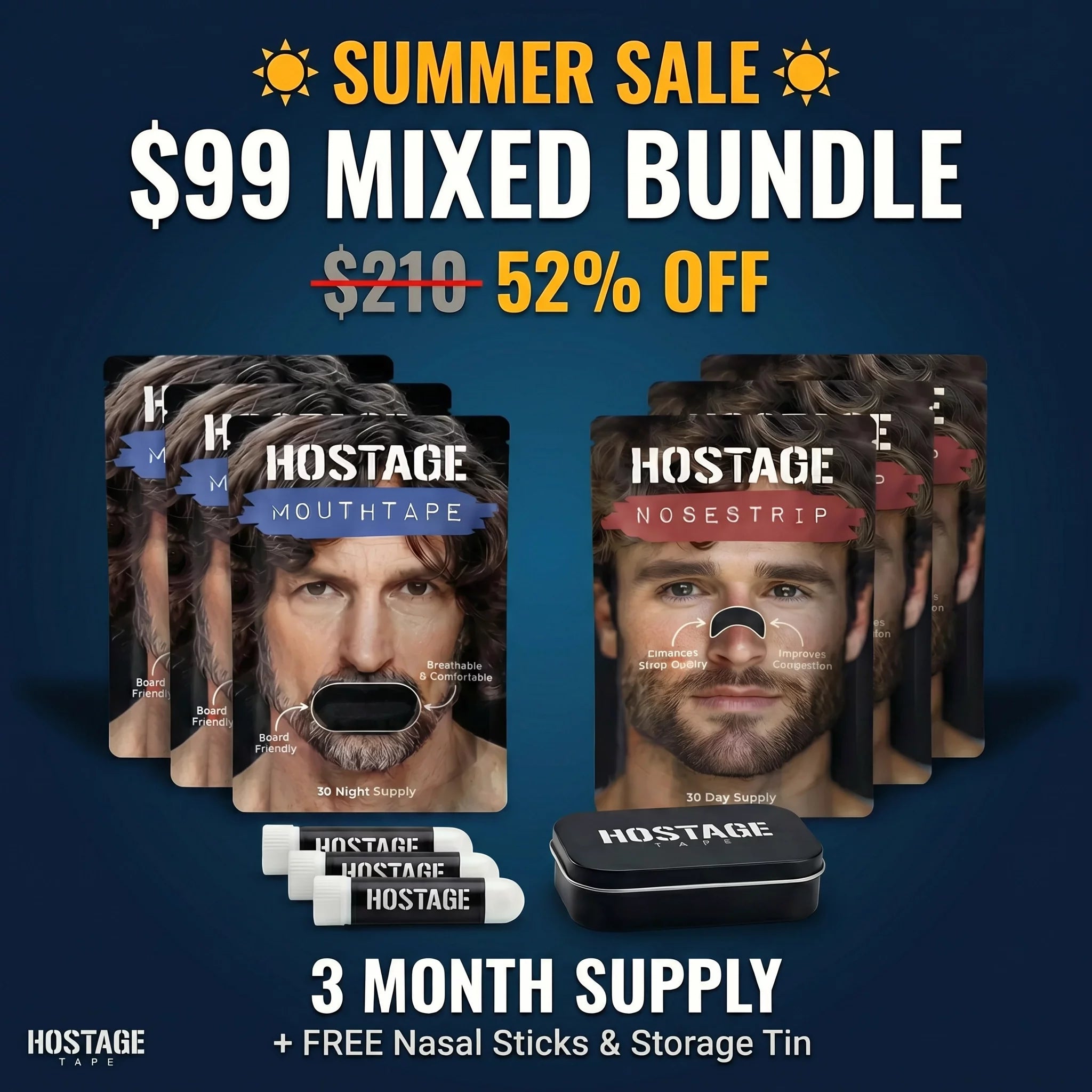 Mouth Tape + Nose Strip Bundle