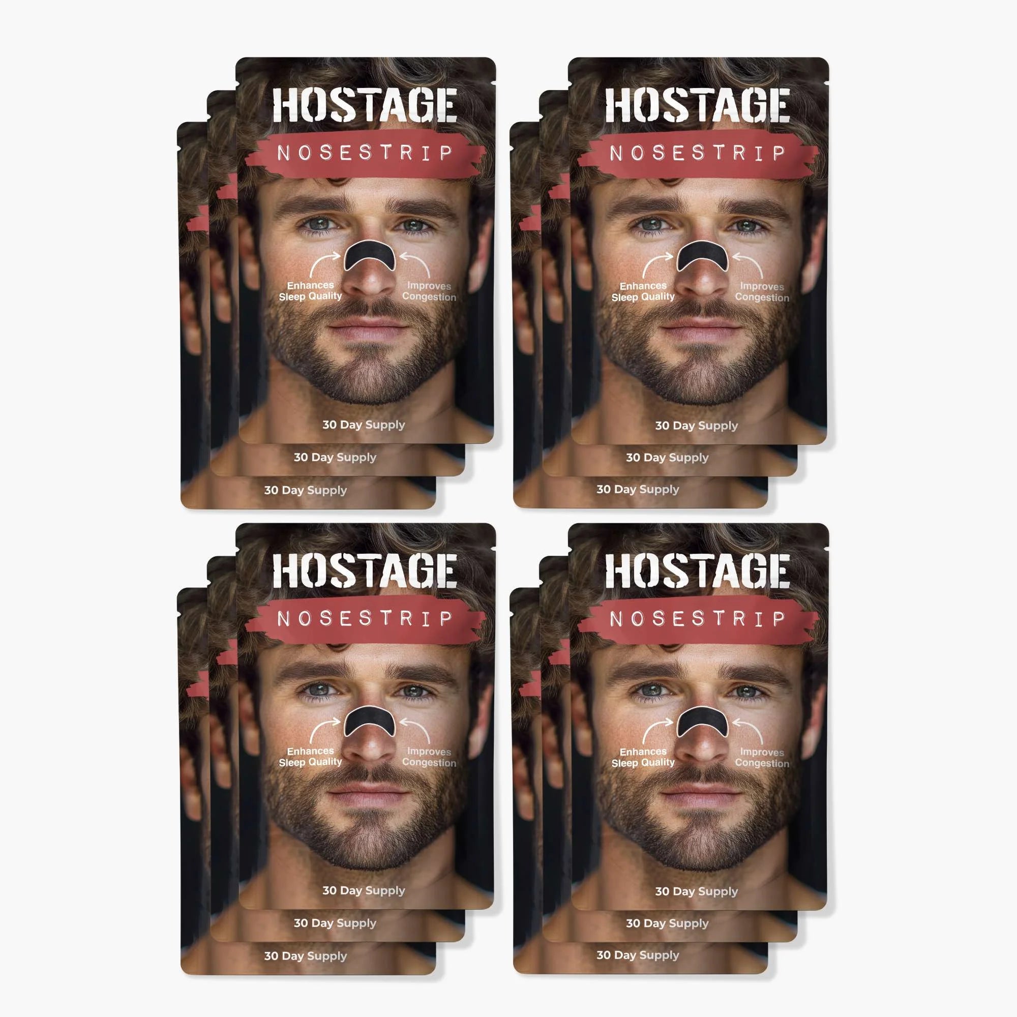 Twelve Hostage Nose Strips, year supply