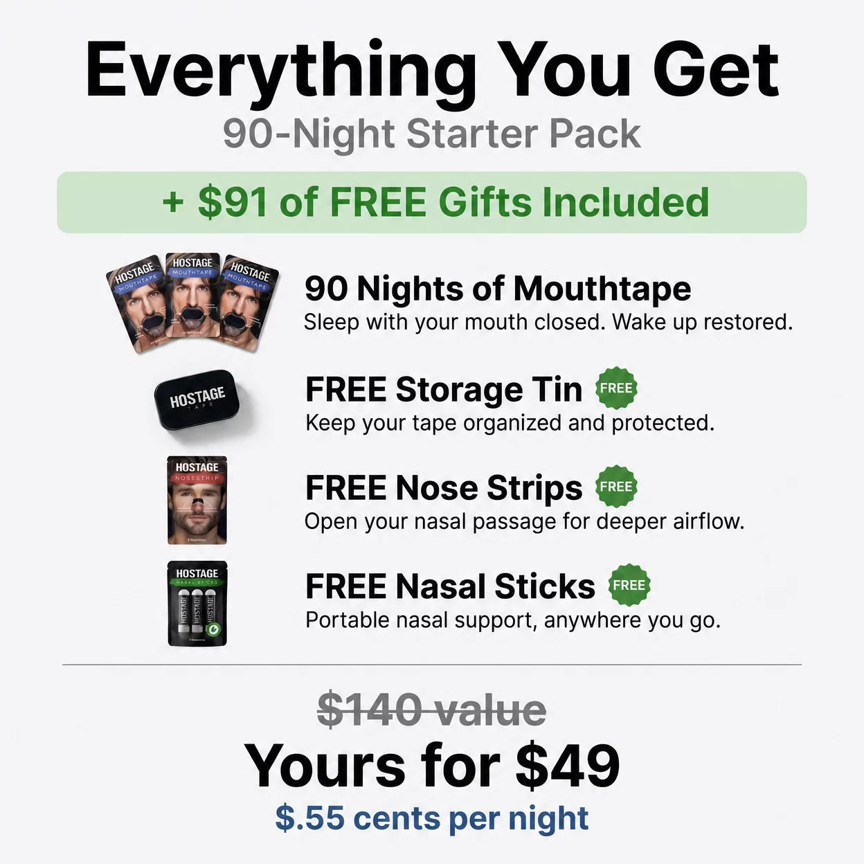 90 Night Starter Pack - Save 65%