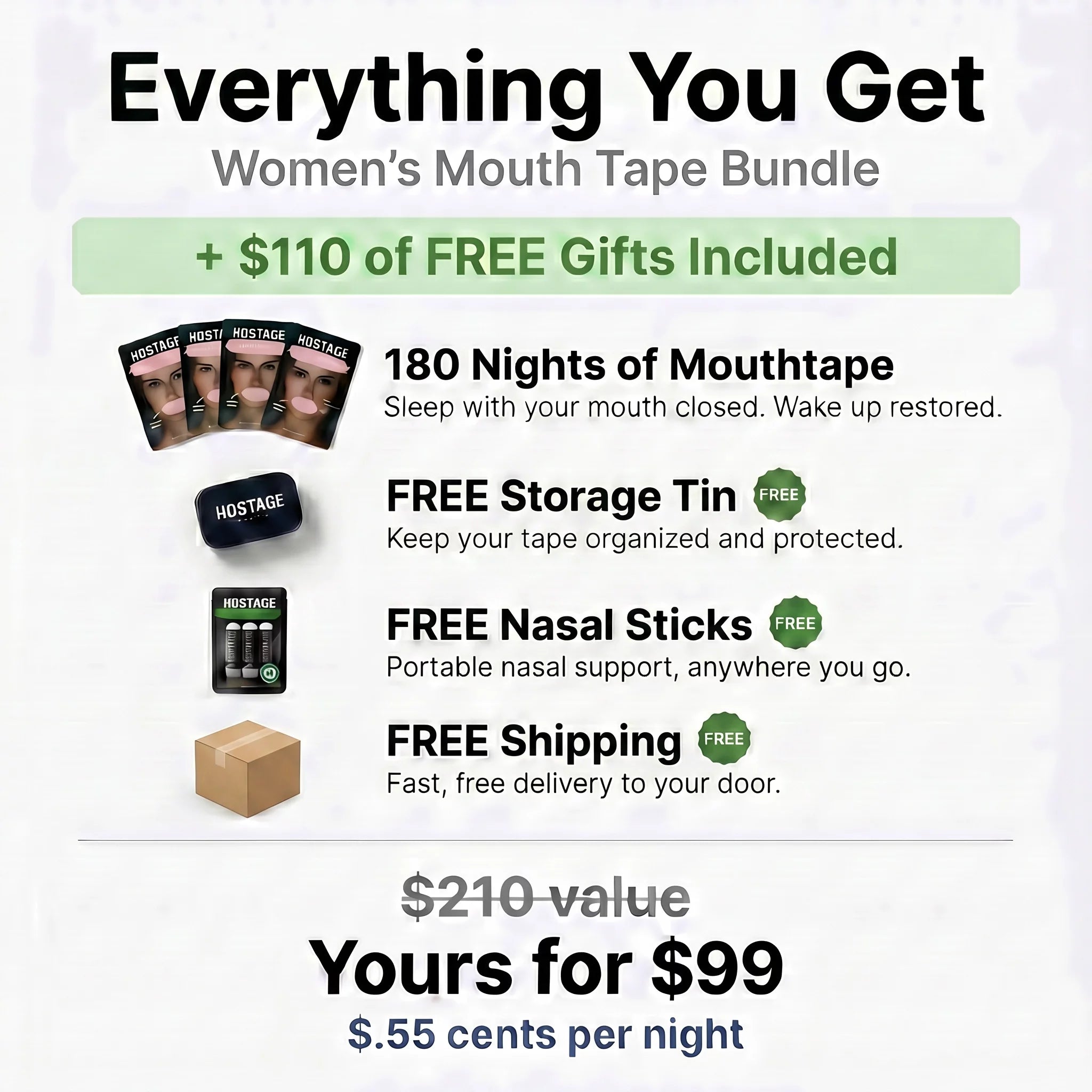 Women's Mouth Tape Bundle