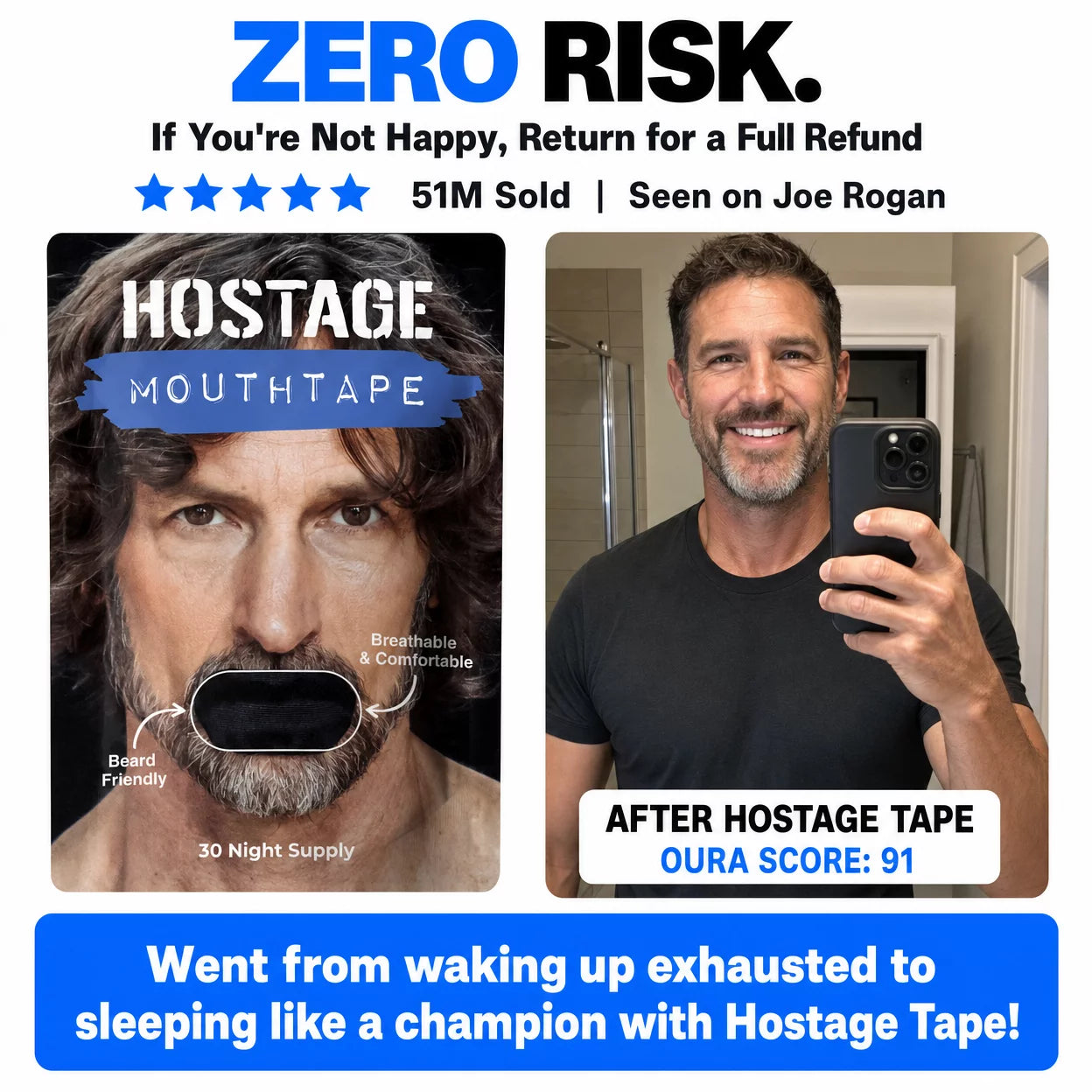 Hostage Tape: 1/3/6/12 Month Supplies | Mens/Womens