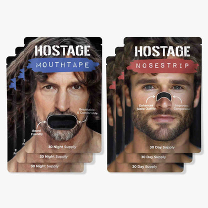 Hostage Mouth Tape + Nose Strip Bundle - $50 Off - Hostage Tape