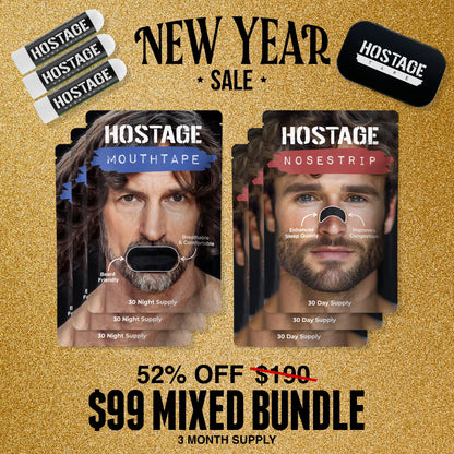 🤐 Mouth Tape   +   👃 Nose Strip Bundle - Hostage Tape