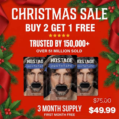 Mouth Tape Buy 2 Get 1 FREE - Starter Pack Christmas - Hostage Tape