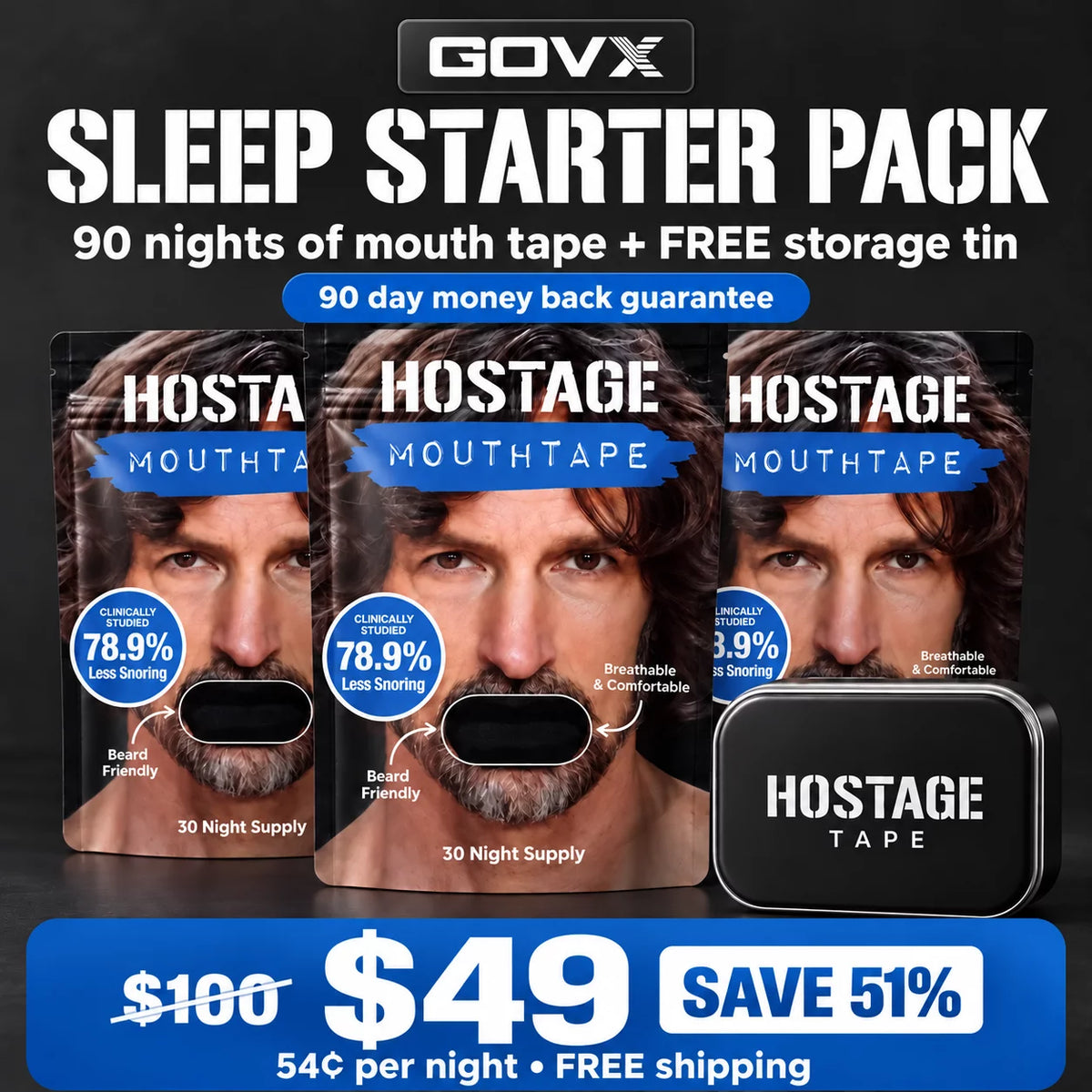 GOVX Sleep Starter Kit - Save 51% - FREE Shipping