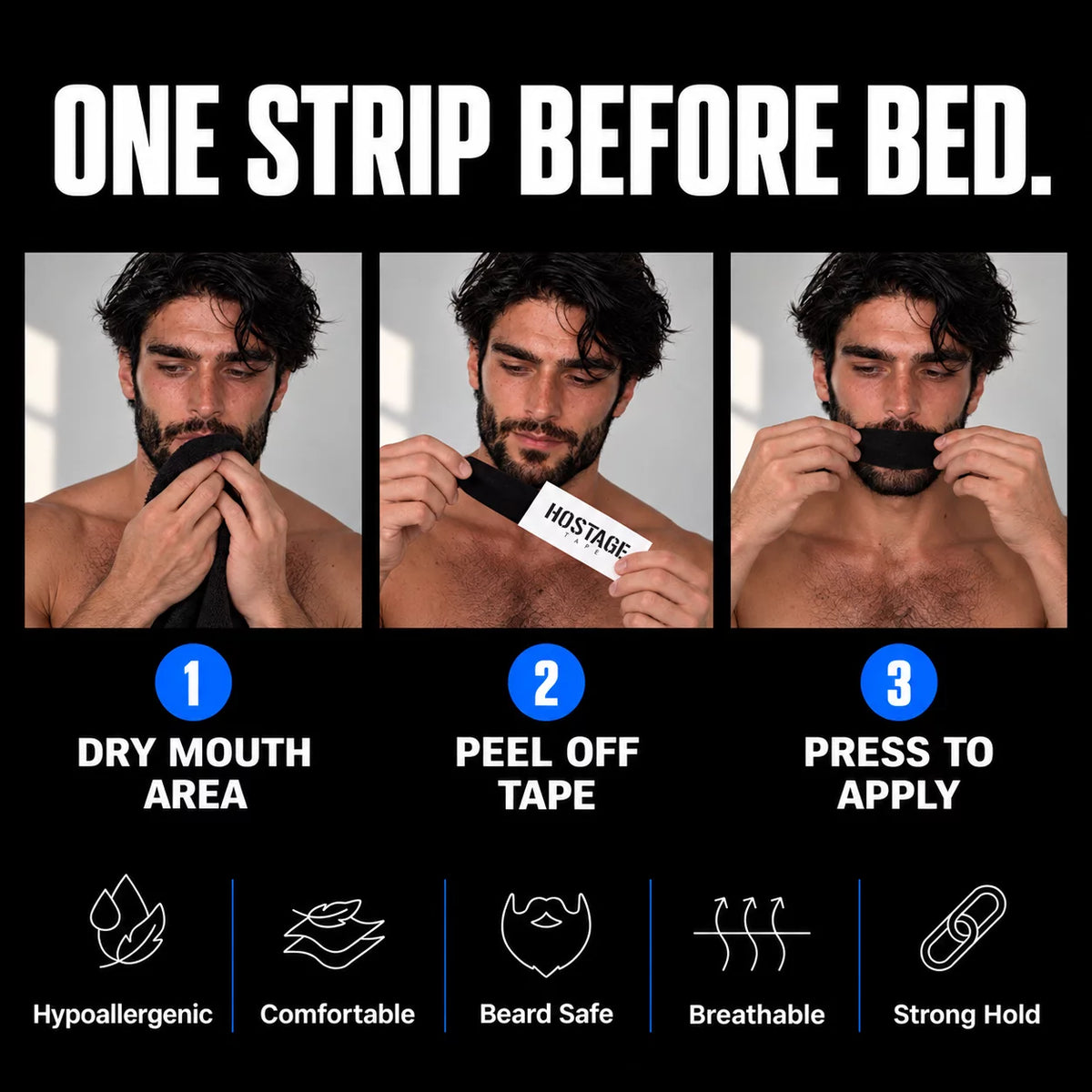 Hostage Tape: 1/3/6/12 Month Supplies | Mens/Womens