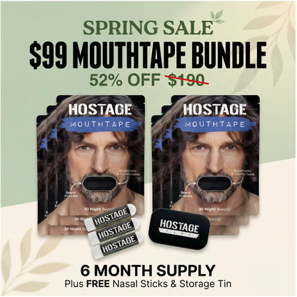 🤐 Mouth Tape Bundle + Nasal Sticks + Tin - Hostage Tape