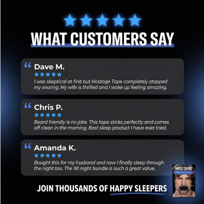 Hostage Mouth Tape 30 Night Try - LIMITED OFFER - Hostage Tape