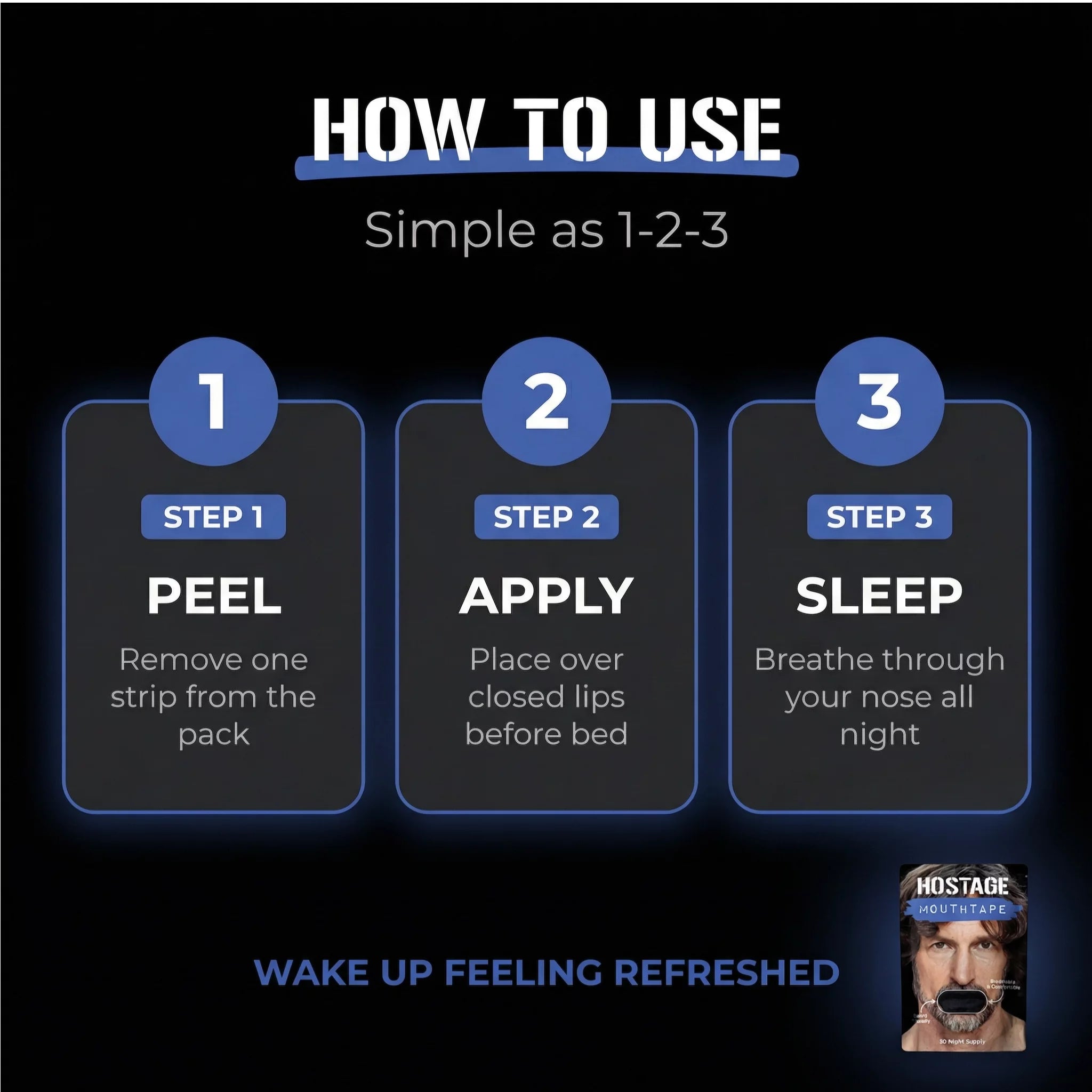 Hostage Mouth Tape 30 Night Try - LIMITED OFFER - Hostage Tape