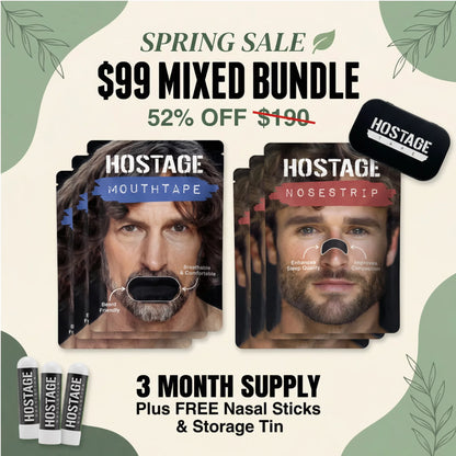 🤐 Mouth Tape   +   👃 Nose Strip Bundle - Hostage Tape
