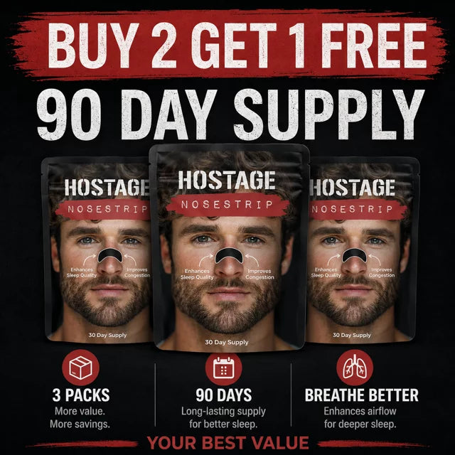 Hostage Nose Strips Buy 2 Get 1 FREE 90 Day - Starter Pack - FREE Shipping