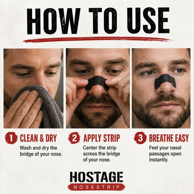 Hostage Nose Strips Buy 2 Get 1 FREE 90 Day - Starter Pack - FREE Shipping