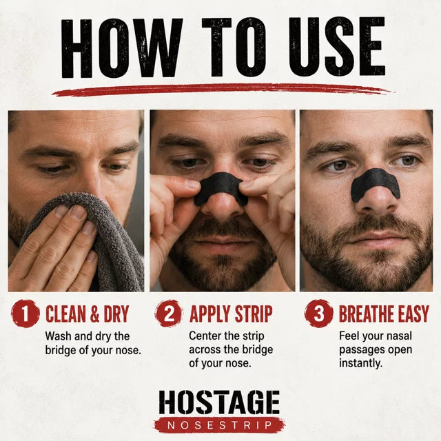 Hostage Nose Strips Buy 2 Get 1 FREE 90 Day - Starter Pack - FREE Shipping