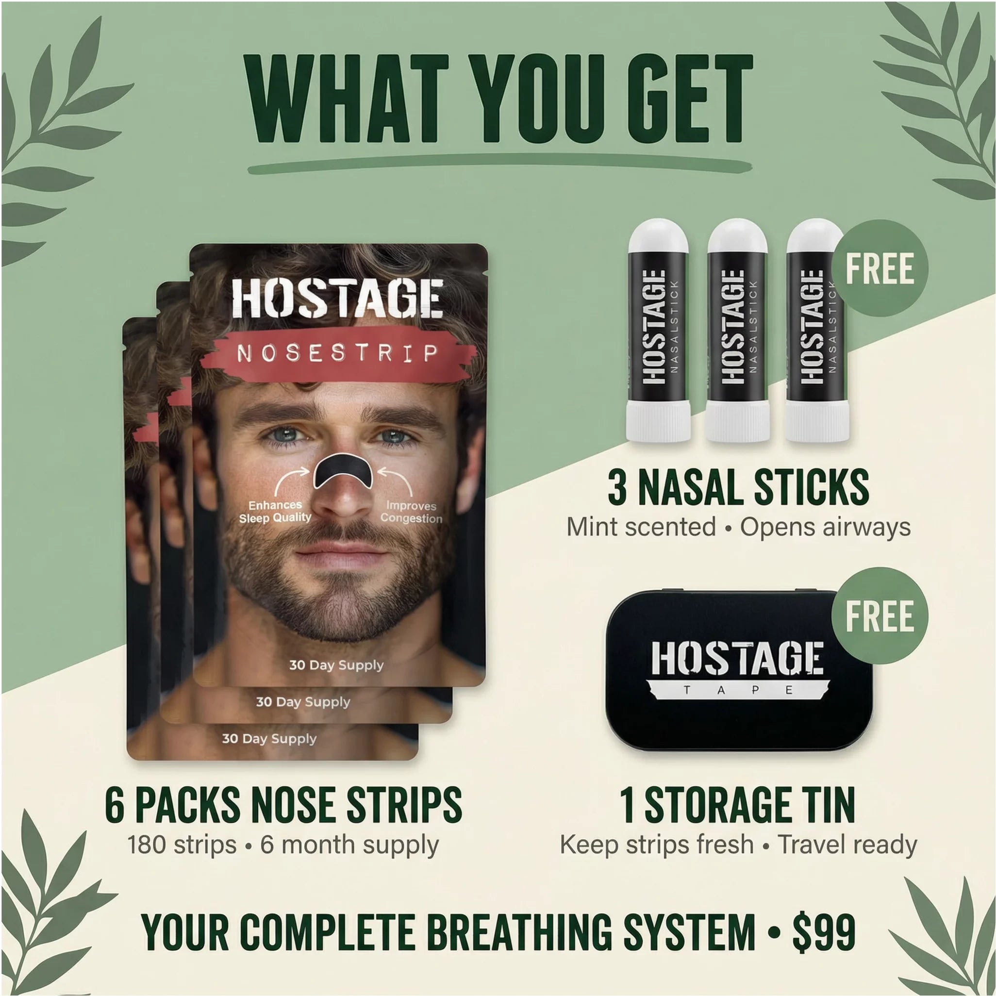 👃 Nose Strip Bundle - Hostage Tape