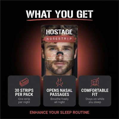 Hostage Nose Strips: 1/3/6/12 Month Supplies - Hostage Tape