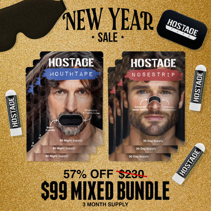 🤐 Mouth Tape   +   👃 Nose Strip Bundle