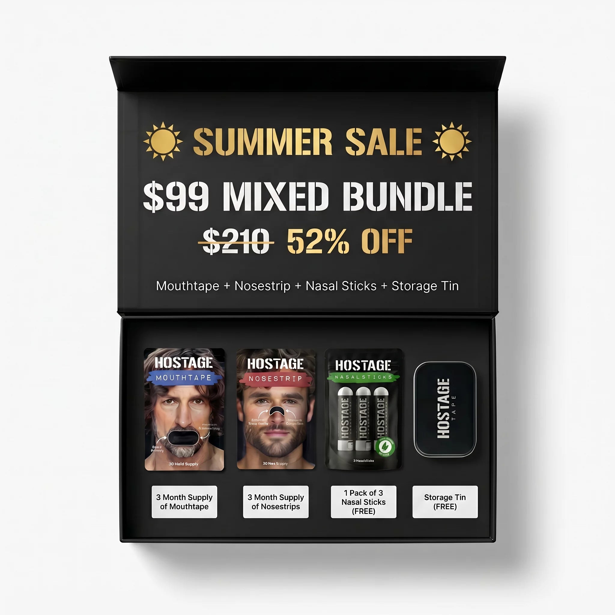 Mouth Tape + Nose Strip Bundle