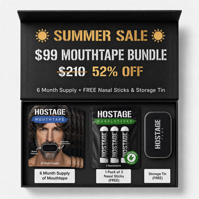 Mouth Tape Bundle + Nasal Sticks + Tin