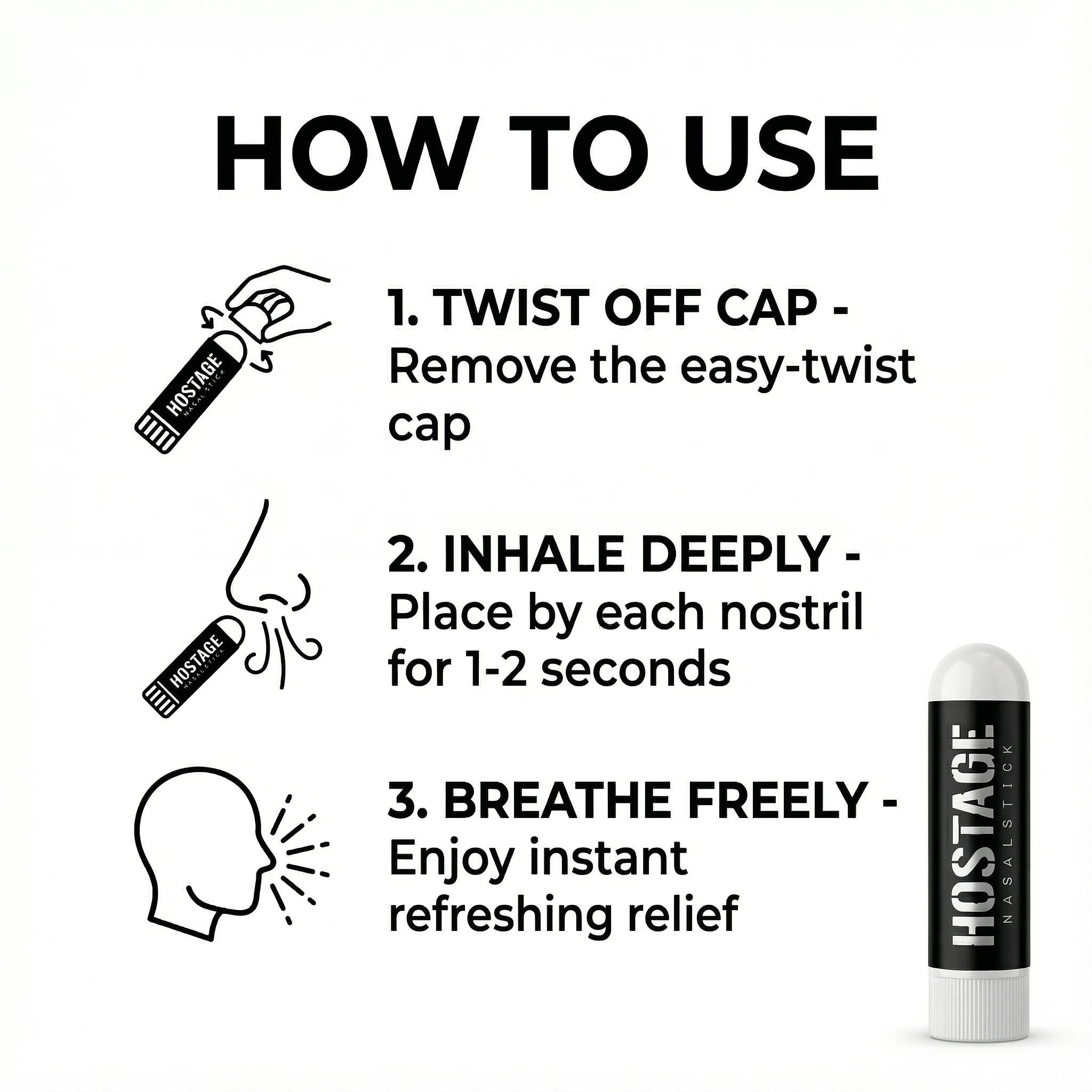 Hostage Nasal Stick - Hostage Tape