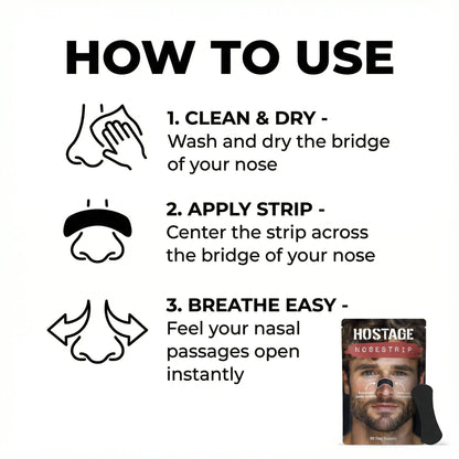 Hostage Nose Strips: 1/3/6/12 Month Supplies