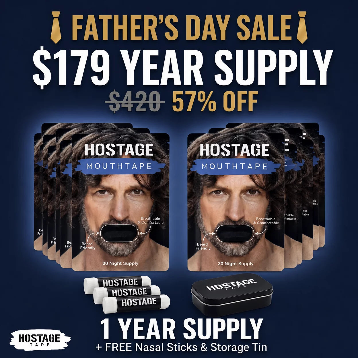 Fathers Day Sale - Mouth Tape Year Bundle