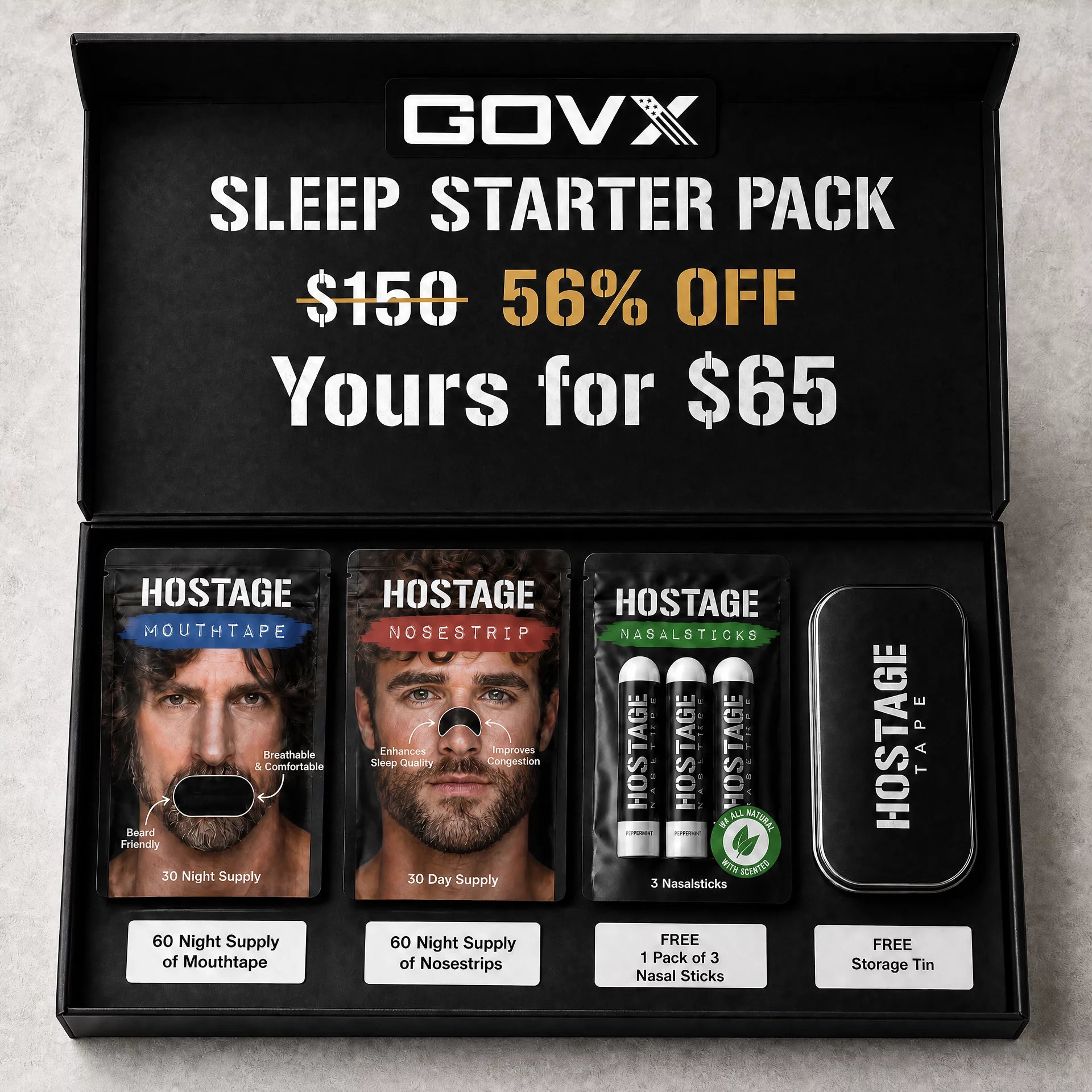 GOVX Sleep Starter Pack - Save 56% - FREE Shipping
