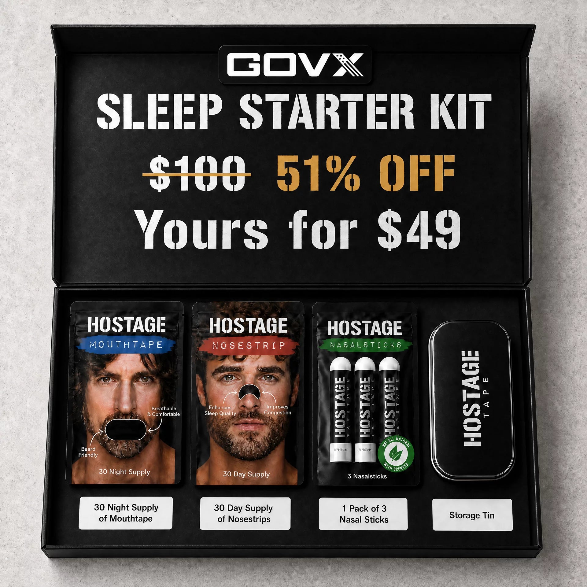 GOVX Sleep Starter Kit - Save 50% - FREE Shipping