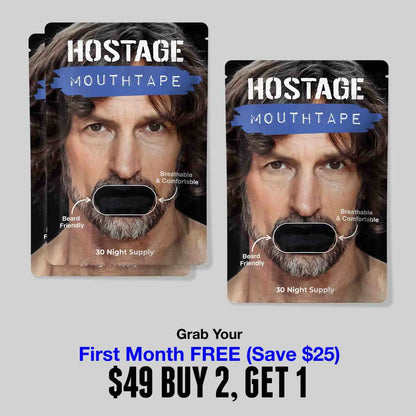 Hostage Tape 90-night BOGO bundle for better sleep, nasal breathing, and snoring relief
