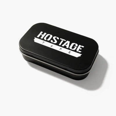 Black Hostage Mouth Tape metal storage tin for safe and convenient storage
