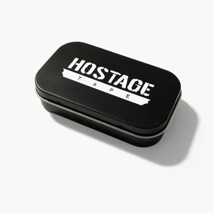 Black Hostage Mouth Tape metal storage tin for safe and convenient storage
