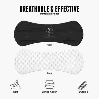 Hostage Nose Strip breathable, soft, durable, front and back view for better nasal breathing