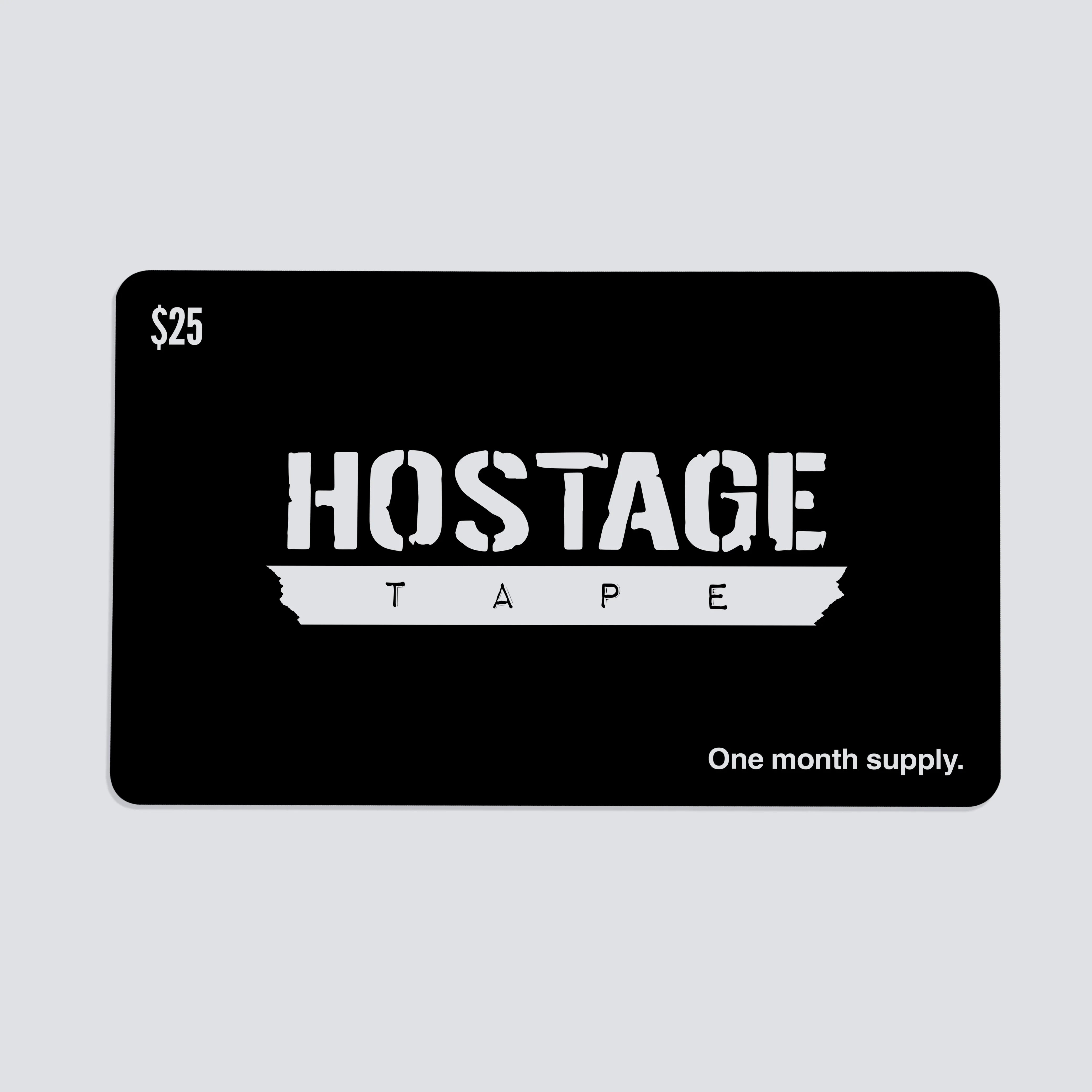 Hostage Tape gift card $55 for 1-month supply of mouth tape strips for better sleep