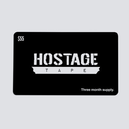 Hostage Tape gift card $55 for 3-month supply of mouth tape strips for better sleep