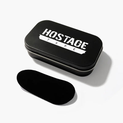 Black Hostage Tape mouth tape tin with one adhesive strip 