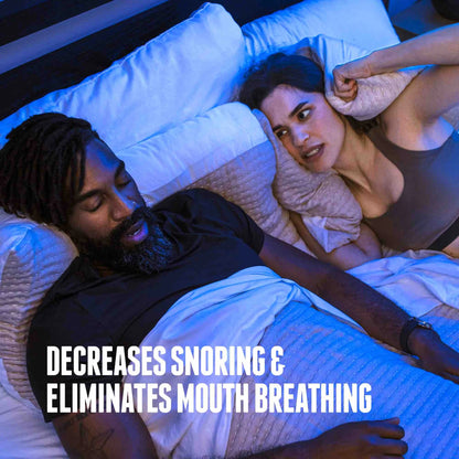 Hostage Tape reduces snoring and stops mouth breathing for better sleep
