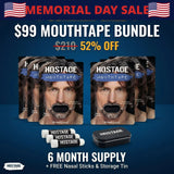 Memorial Day Mouth Tape Bundle + Nasal Sticks + Tin
