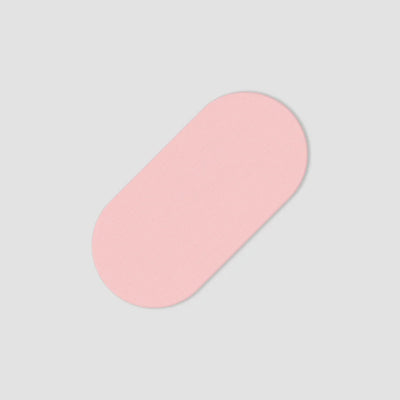 Top view of single pink Hostage Mouth Tape strip