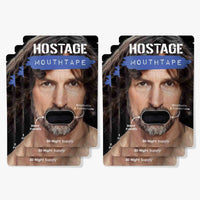 Six month black Hostage Mouth Tape pouches