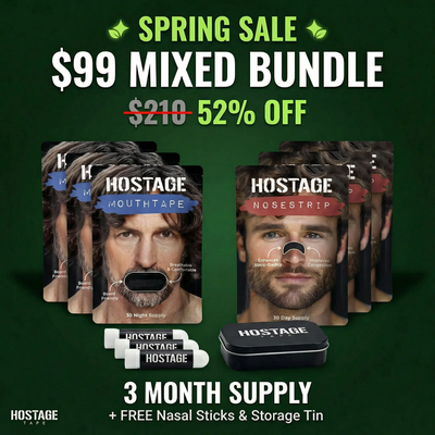 🤐 Mouth Tape   +   👃 Nose Strip Bundle