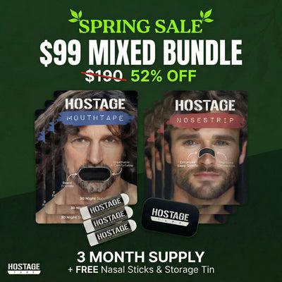 🤐 Mouth Tape   +   👃 Nose Strip Bundle - Hostage Tape